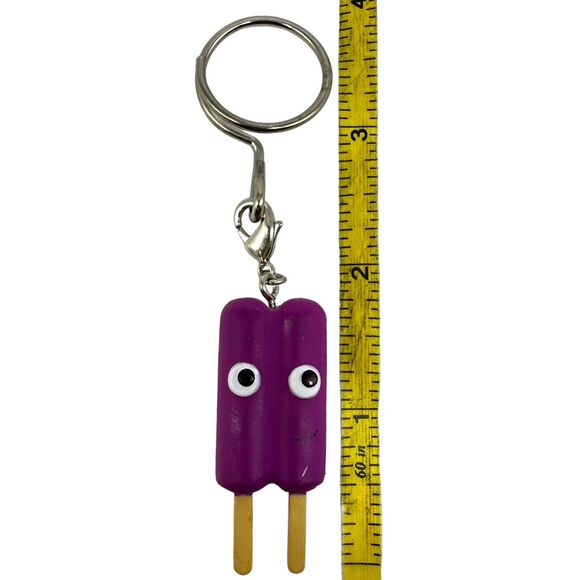 Kidrobot Yummy World My Favorite Dessert 4” Purple Popsicle Keychain - Picture 6 of 6